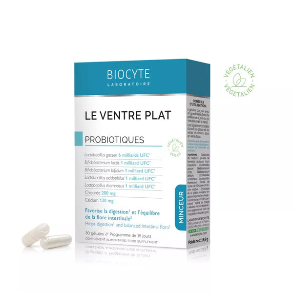 Biocyte Le Ventre Plat. Salenemist soodustav probiootiline toidulisand 30tk