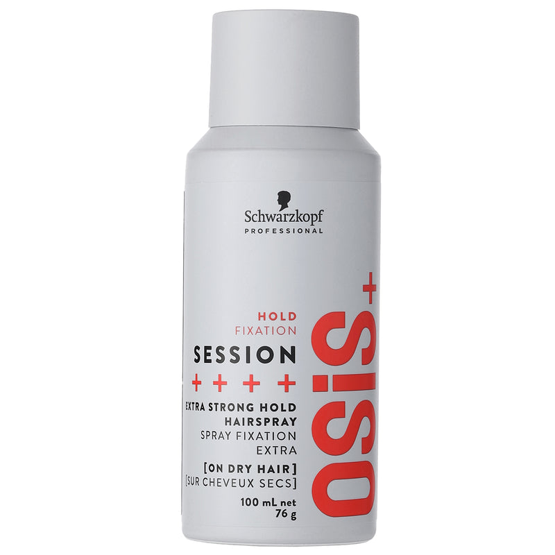 Schwarzkopf Professional OSiS+ SESSION Extra Strong Hold Hairspray ++++. Eriti tugev juukselakk (erinevad suurused)