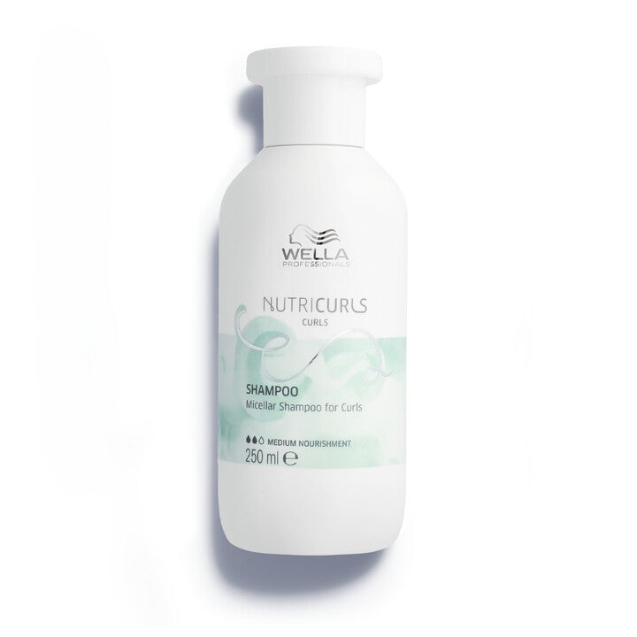 Wella Professionals Nutricurls Micellar Shampoo. Niisutav mitsellaaršampoon lokkis juustele 250ml