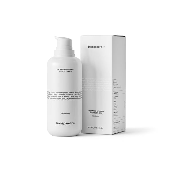 Komplekt "KOOS ON SOODSAM" Transparent Lab DAILY ESSENTIALS BODY DUO. Niisutav kehahoolduskomplekt dušigeel & kehakreem 2 x 400ml.