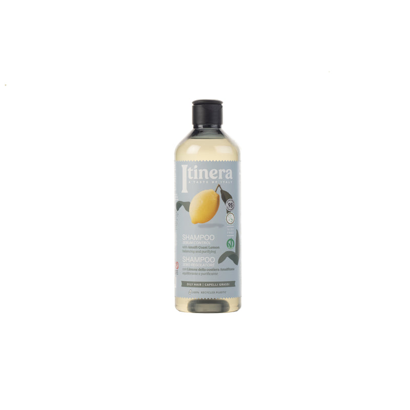 Itinera Shampoo Sebum Control with Lemon. Šampoon rasustele juustele sidruni ekstraktiga      370ml