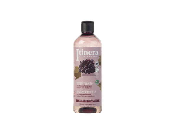 Itinera Body Wash with Red Grapes. Pinguldav ja silendav dušigeel punaste viinamarjade ekstraktiga 370ml