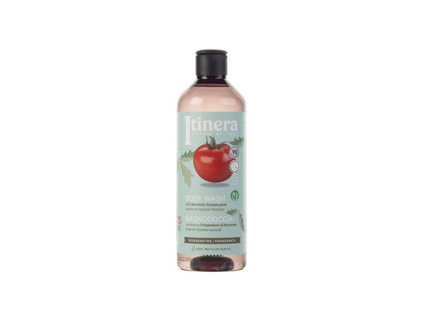 Itinera Body Wash with Tomato Peels. Taastav ja toitev dušigeel tomatikoore ekstraktiga 370ml