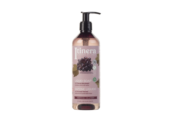 Itinera Liquid Soap with Red Grapes. Pinguldav ja silendav vedelseep punaste viinamarjade ekstraktiga   370ml