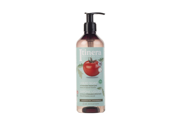 Itinera Liquid Soap with Tomato Peels. Taastav ja toitev vedelseep tomatikoore ekstraktiga    370ml