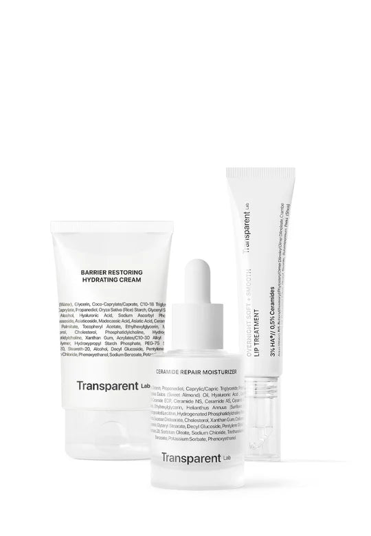 Komplekt "KOOS ON SOODSAM" Transparent Lab CERAMIDE TRIO KIT. Taastav ja niisutav nahahoolduskomplekt. 3 toodet