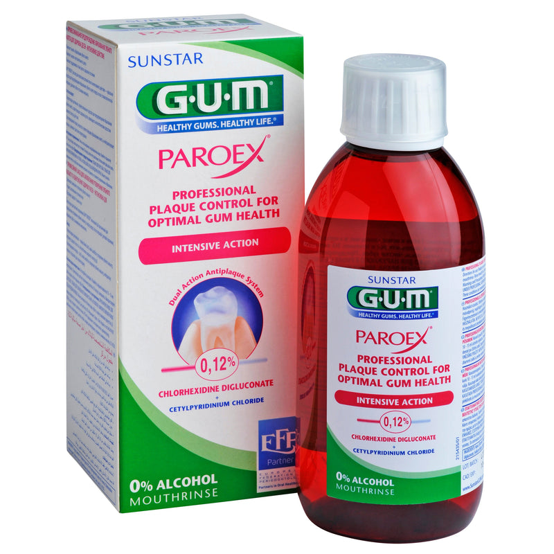 GUM Paroex 0,12% Mouthrinse. Suuloputusvedelik 0,12% kloorheksidiindiglükonaadiga 300ml