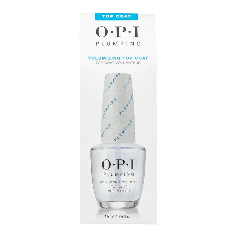 OPI Plumping Volumizing Top Coat. Volüümikas geel-efektiga pealislakk, UV-kaitse 15ml