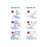 Curaprox CPS Interdental Brush 5 CPS 09+UHS 409 And UHS 470 Holders+Caps. Hambavaheharjad+varred+kaitse 5tk