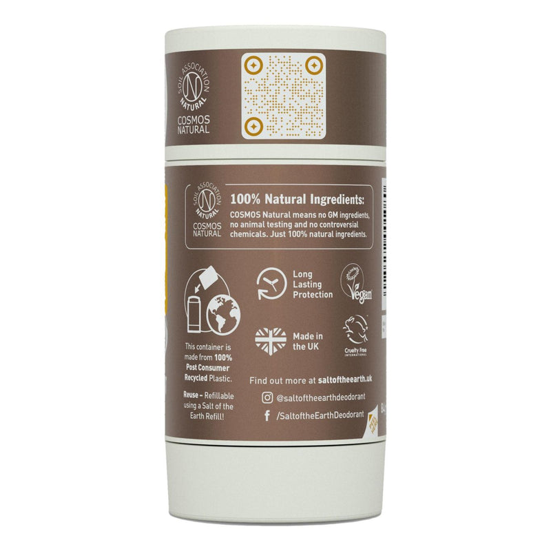 Salt of the Earth Amber & Sandalwood Natural Deodorant Stick, Refillable. Merevaigu-ja sandlipuulõhnaline pulkdeodorant 84g