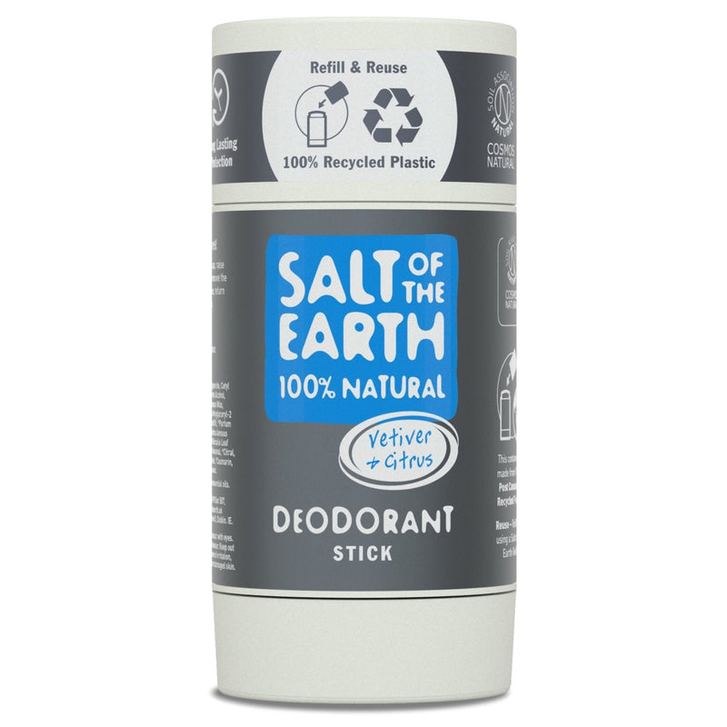 Salt of the Earth Vetiver & Citrus Natural Deodorant Stick, Refillable. Tsitruse ja vetiveri lõhnaline pulkdeodorant 84g