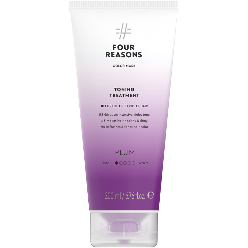 Four Reasons Color Mask Toning Treatment Plum. Tooniv juuksemask värvitud juustele 200ml