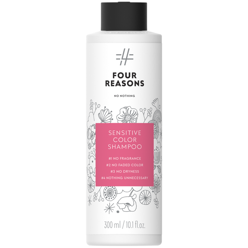 Four Reasons No Nothing Sensitive Color Shampoo. Juuksevärvi kaitsev lõhnavaba šampoon 300ml