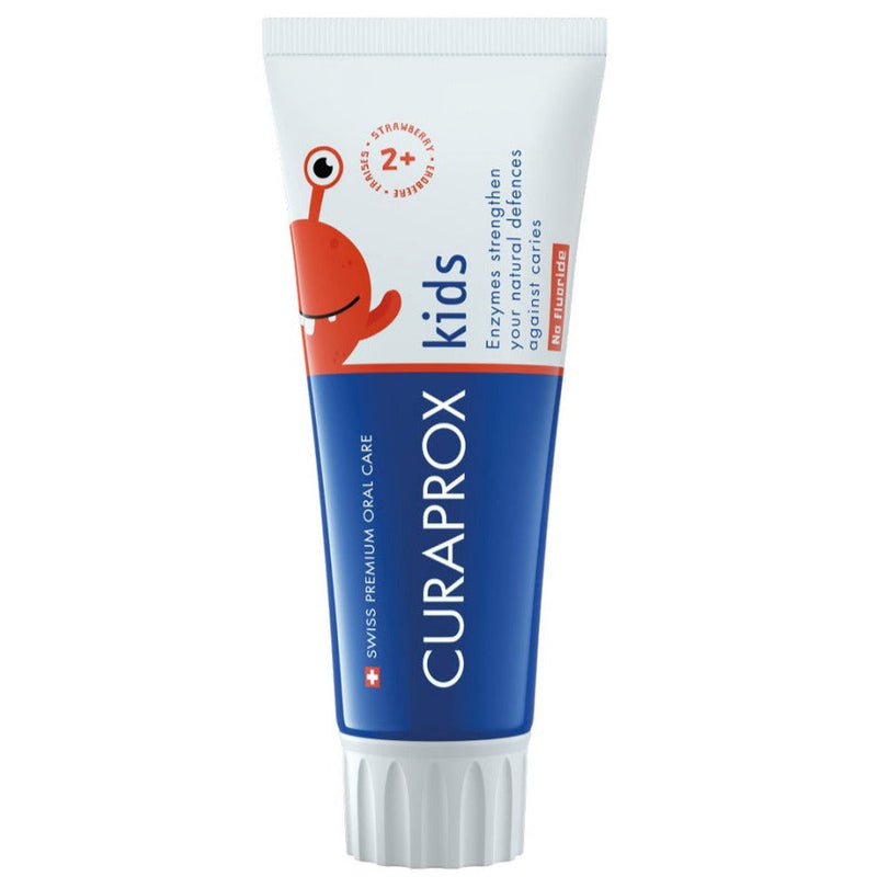 Curaprox Kids Toothpaste Strawberry Flavor, 0ppm. Laste fluoriidivaba hambapasta maasikas  60ml