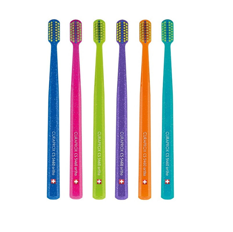 Curaprox CS 5460 Ortho Ultra Soft Toothbrush. Hambahari breketite ja hammaste puhastamiseks, ülipehme 1tk