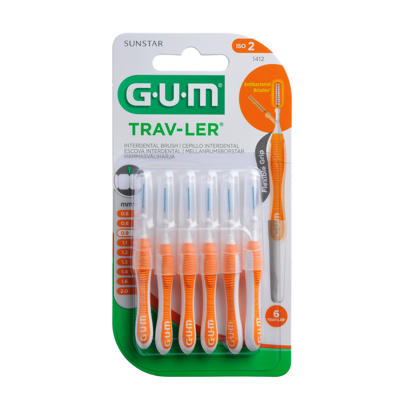 GUM Trav-Ler. Hambavaheharjad 0.9mm 6tk