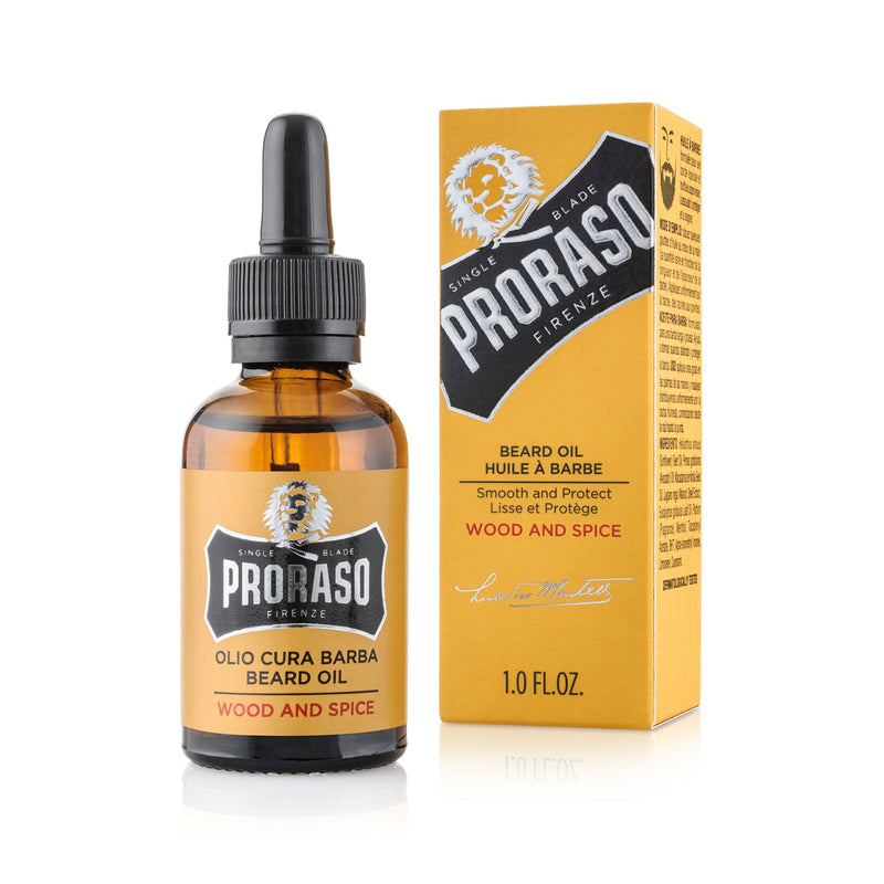 Proraso Beard Oil Wood And Spice. Habemeõli puit ja vürts 30ml