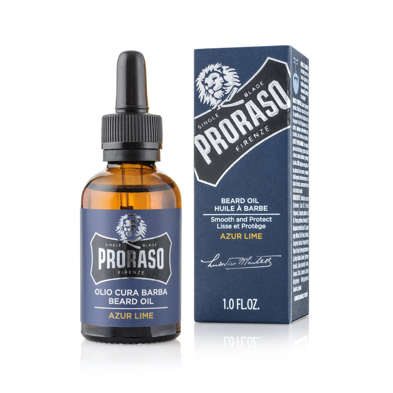 Proraso Beard Oil Azur Lime. Habemeõli Azur laim 30ml