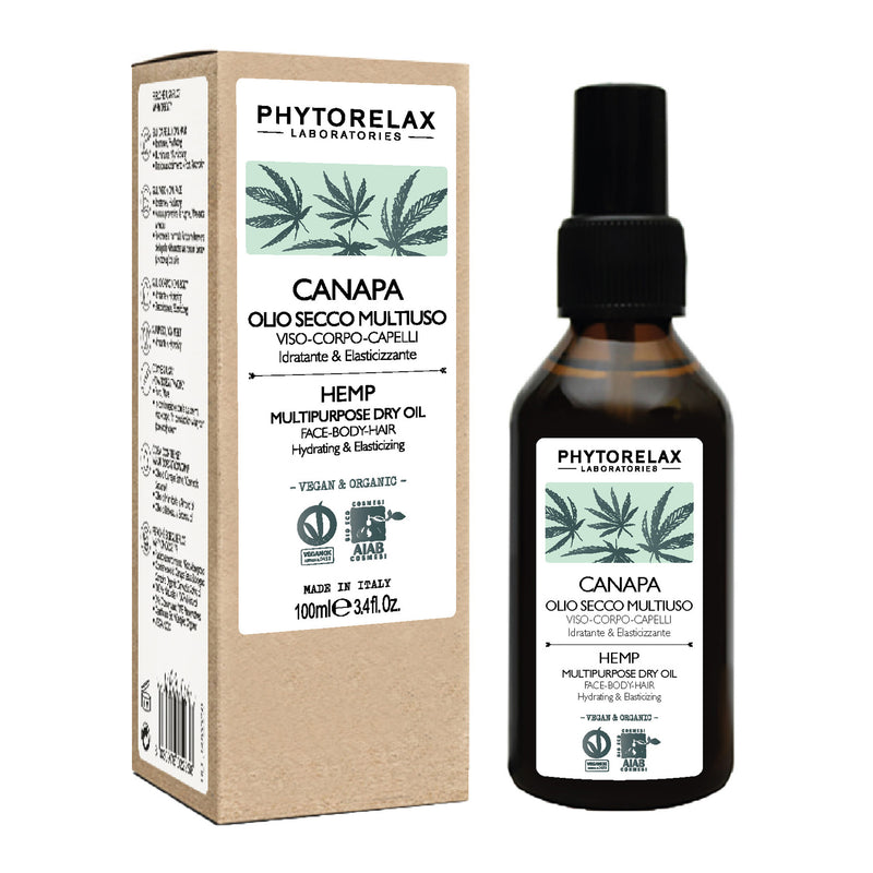 Phytorelax Hemp Multipurpose Dry Oil Face-Body-Hair. Kanepi kuivõli näole, kehale, juustele 100ml