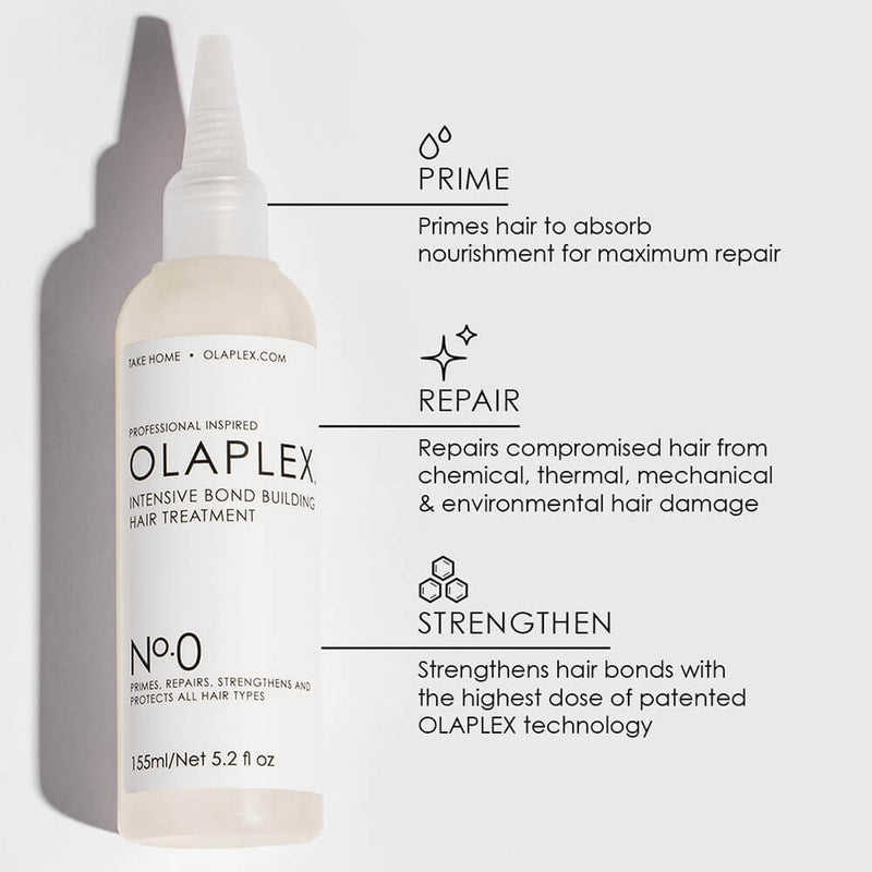 Olaplex No.0 Intensive Bond Building Hair Treatment Primes, Repairs, Strengthens And Protects All Hair Types. Tugevdav koduhooldus 155ml