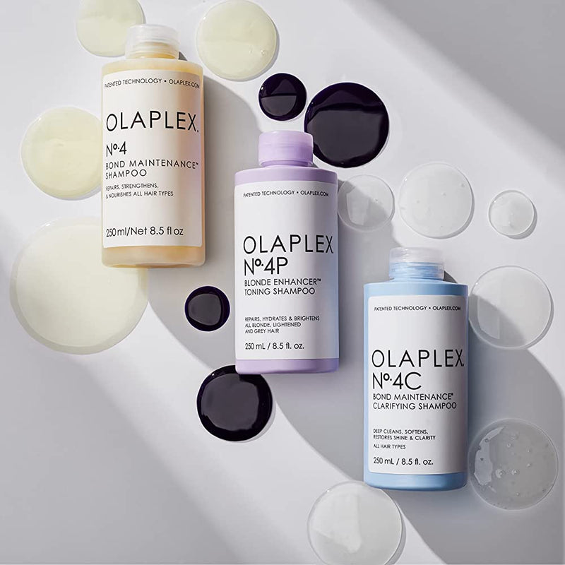 Olaplex No.4P Bond EnhancerTM Toning Shampoo Repairs, Hydrates & Brightens All Blonde, Lightened And Grey Hair. Lilla tooniv šampoon 250ml
