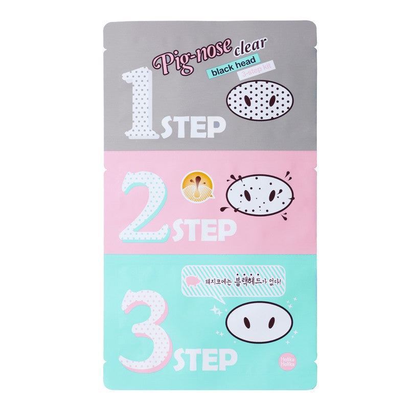 Holika Holika  Pig-Nose Clear Blackhead 3-Step Kit. Ninapooride puhastuskomplekt 8g