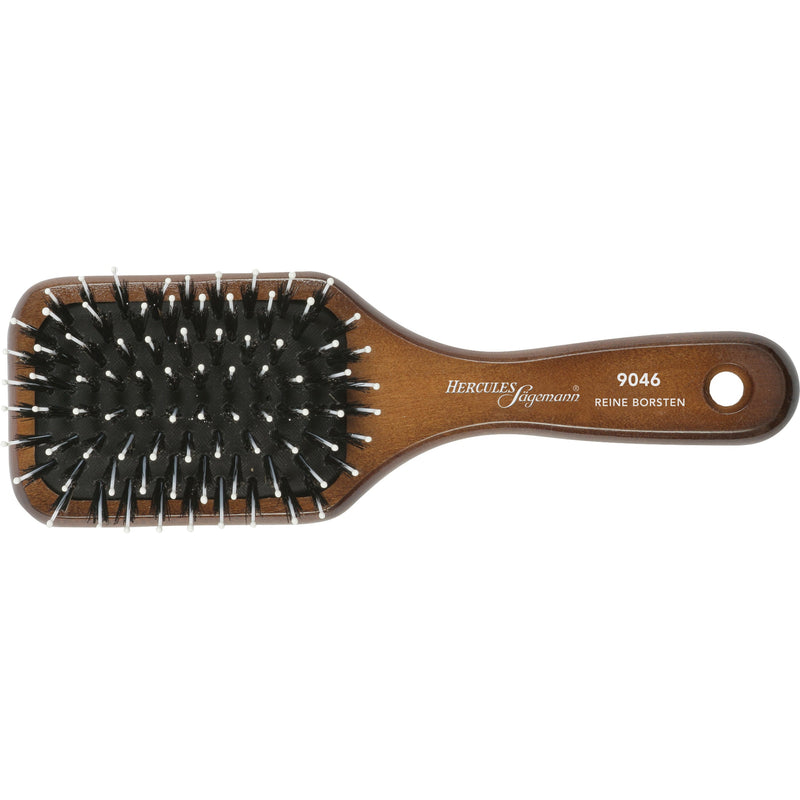 Hercules Sägemann Wellness Brush L-183mm 9046 Natural Boar Bristles. Lapik 8-realine juuksehari tume puit